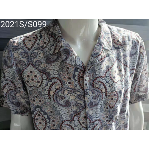 Secret Flowers Pattern Hot Summer Men's Short Shirts